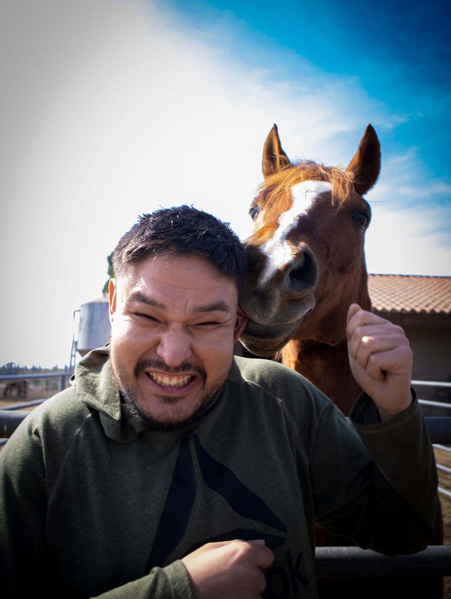 Jessie with a horse